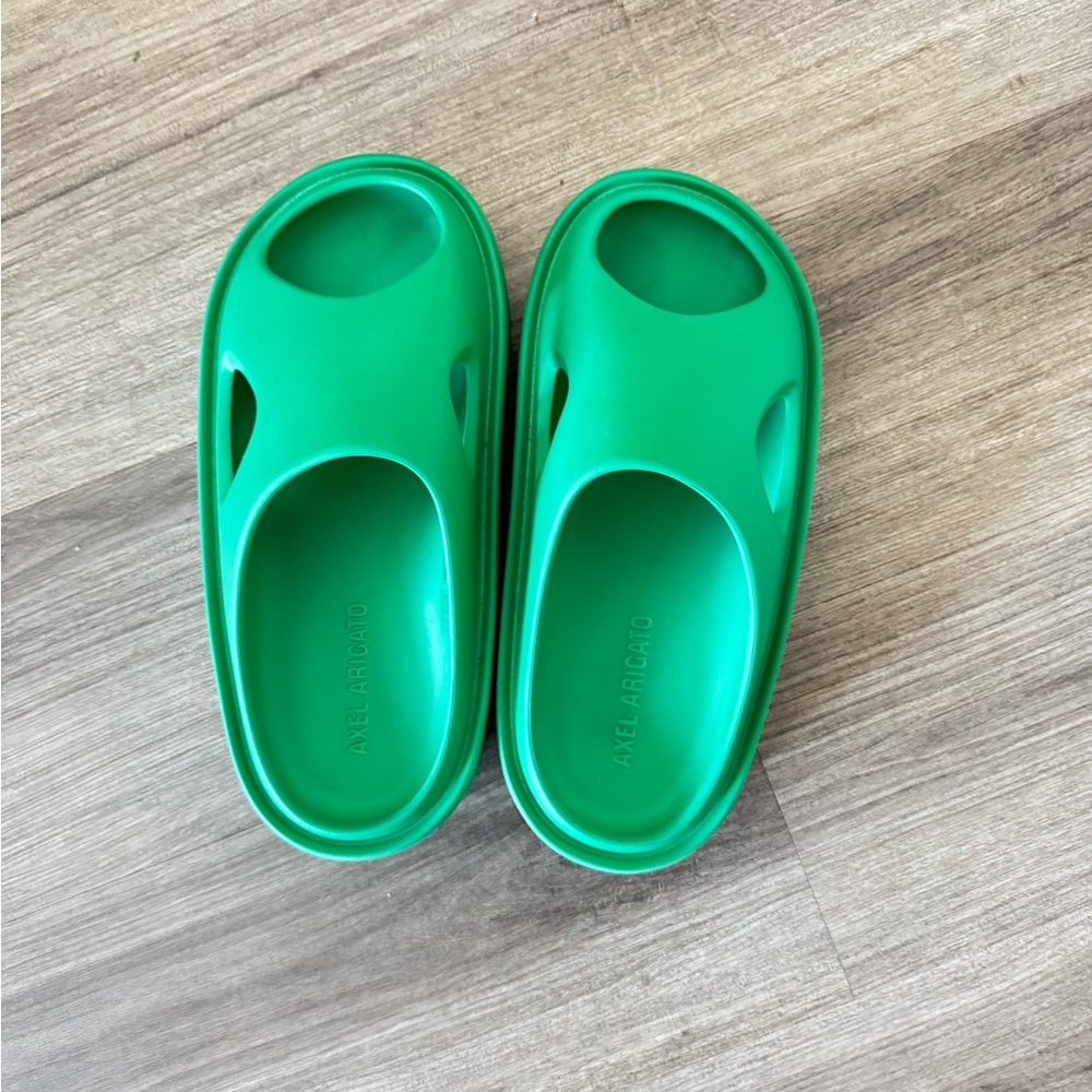 Axel Arigato Green Slip-On Sandals